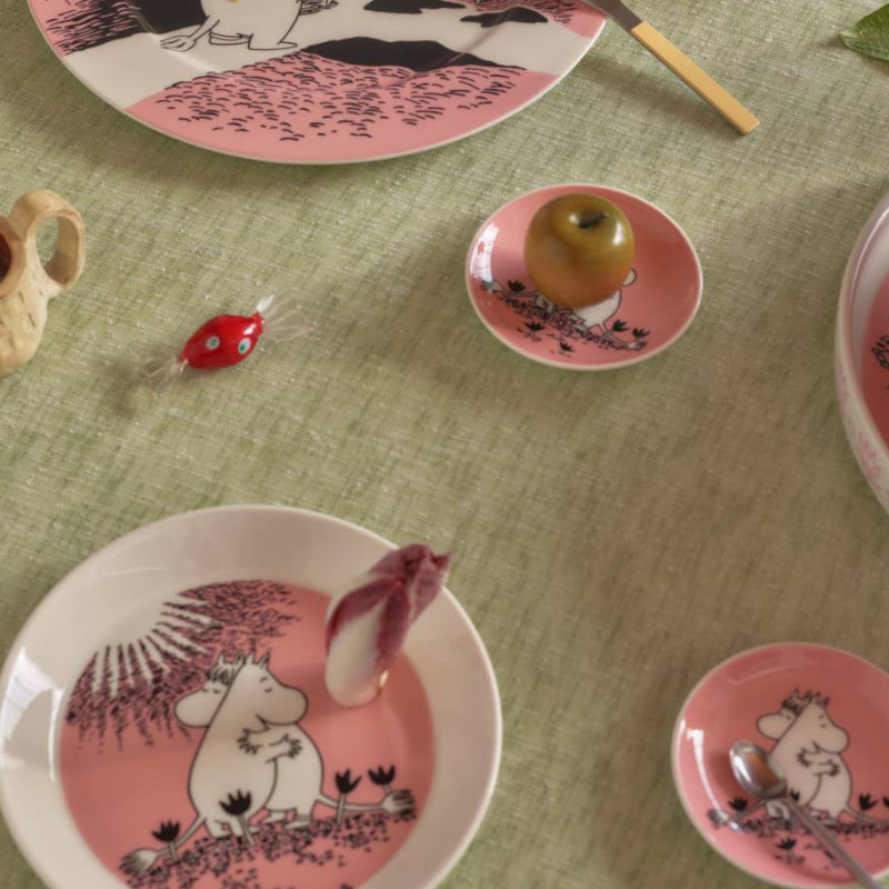 Moomin Love 30 Mini Plate Box Pink (10.5cm)