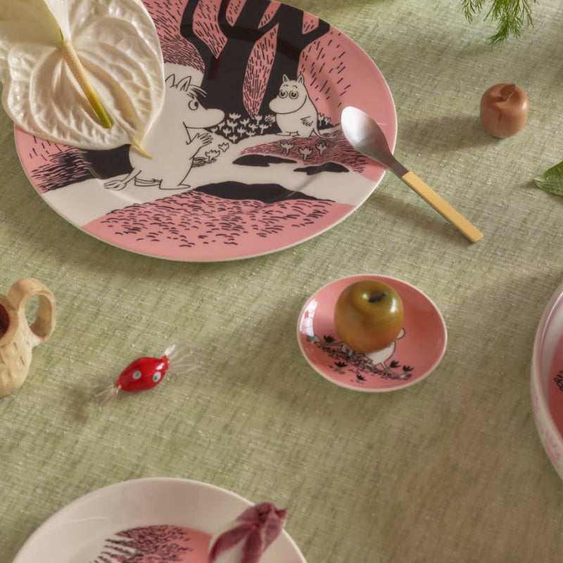 Moomin Love 30 Mini Plate Box Pink (10.5cm)