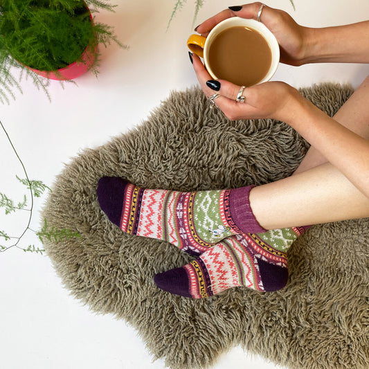 Moomin Fair Isle Snorkmaiden Socks