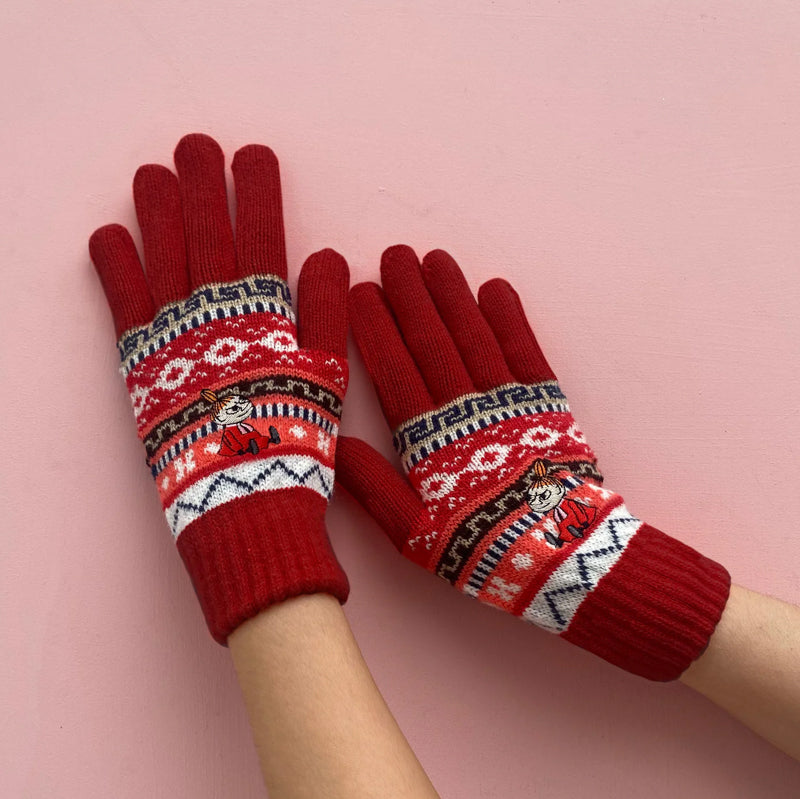 Moomin Fair Isle Gloves - Little My