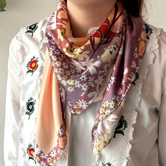 Moomin Square Scarf - Sunset