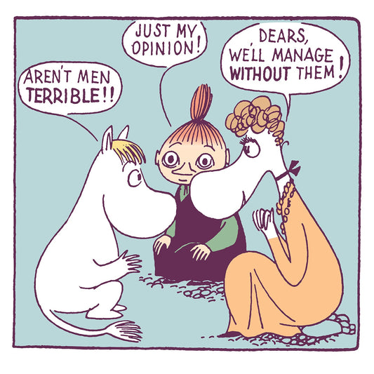 Moomin Square Greeting Card - Aren't Men Terrible?
