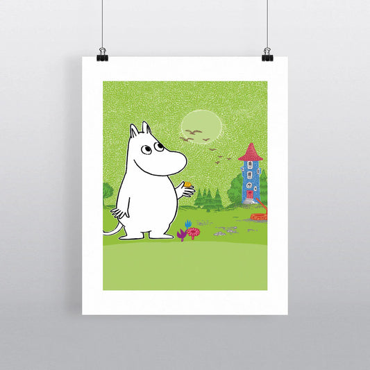 Moomin Art Print - Birthday Button