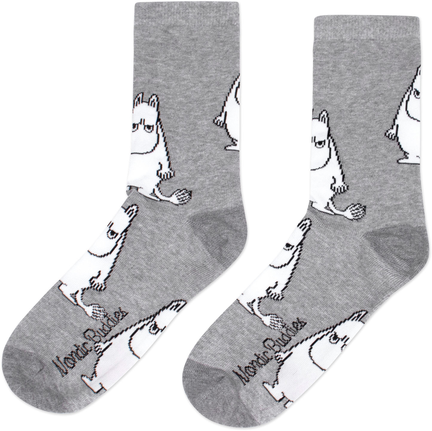 Moomin Mens Socks - Grumpy Moomintroll Grey