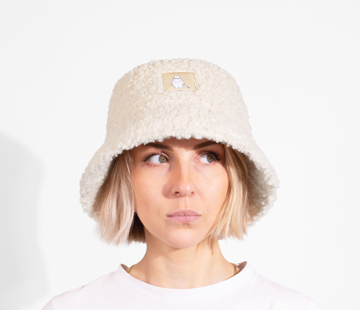 Moomin Adult Fluffy Winter Bucket Hat - Grumpy Moomintroll