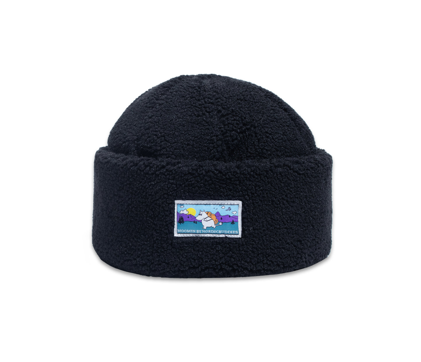 Moomin Adult Fargo Beanie Hat - Moomintroll Black