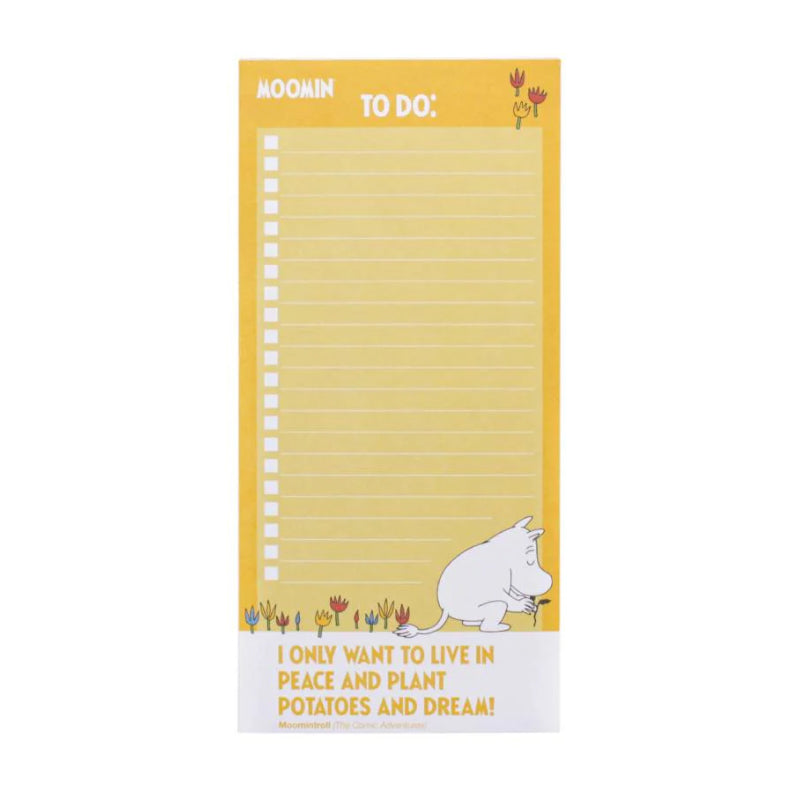 Moomin Magnetic To Do List (Yellow)
