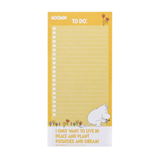 Moomin Magnetic To Do List (Yellow)