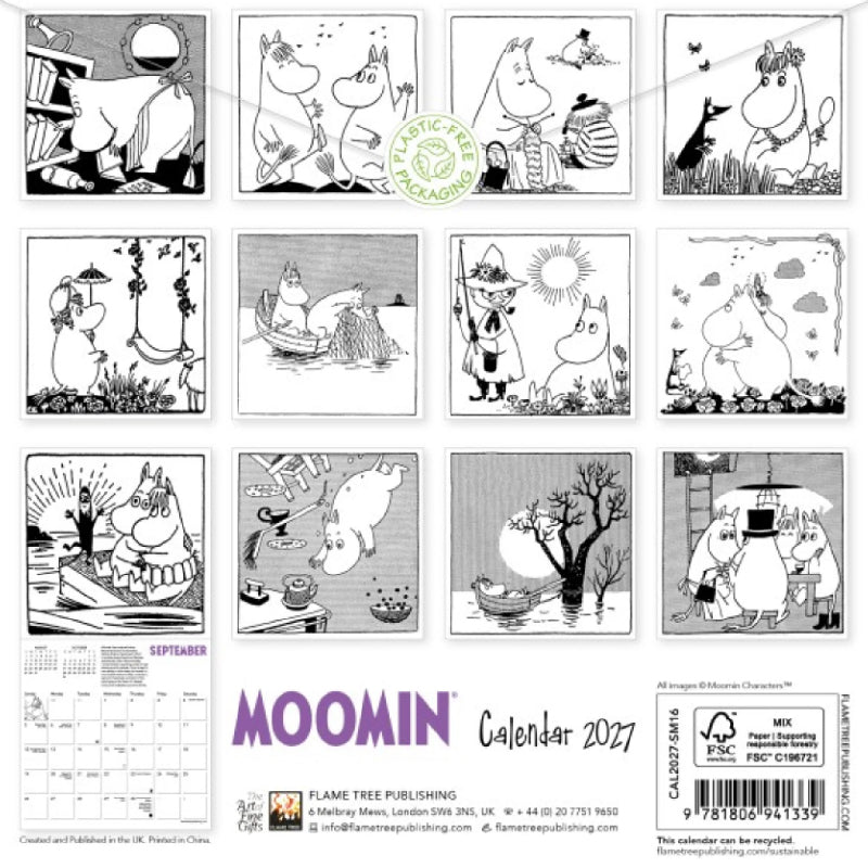 Moomin Mini Wall Calendar 2027