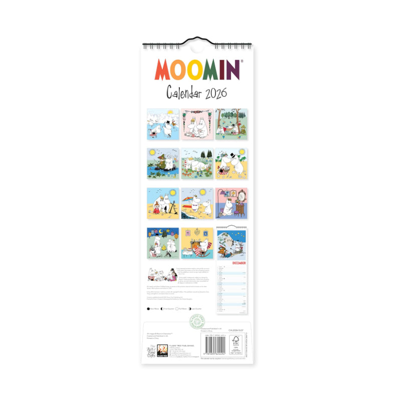 Moomin Slim Calendar 2026