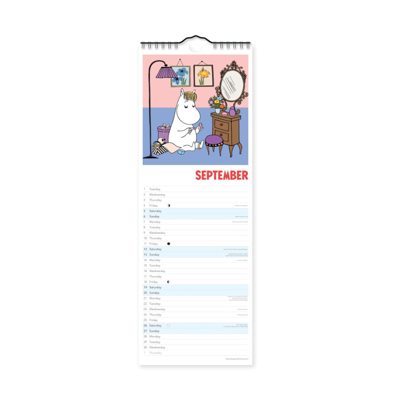 Moomin Slim Calendar 2026