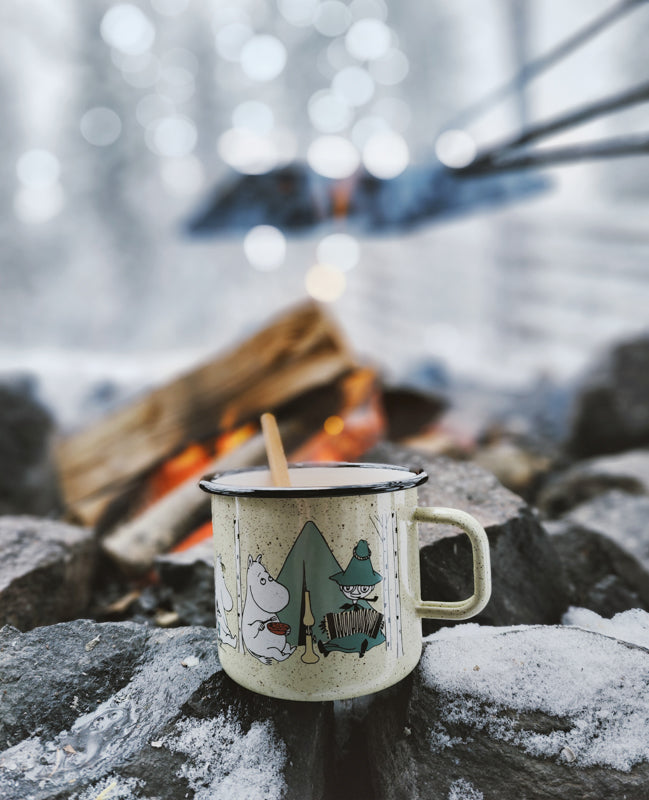 Moomin Enamel Mug - Campers (8dl)