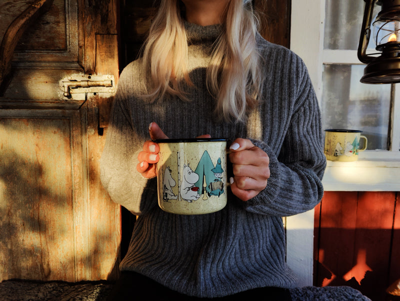 Moomin Enamel Mug - Campers (8dl)