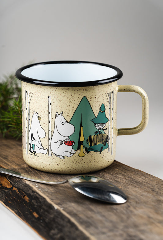 Moomin Enamel Mug - Campers (8dl)