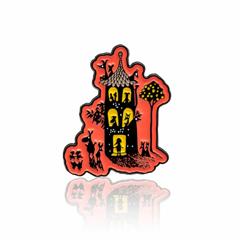 Moomin Enamel Pin Badge - Moominhouse (Pink)