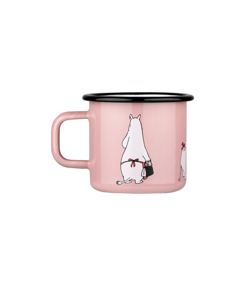 Moominmamma Retro Enamel Mug (3.7dl) - Pink