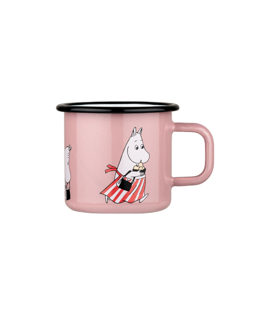 Moominmamma Retro Enamel Mug (3.7dl) - Pink