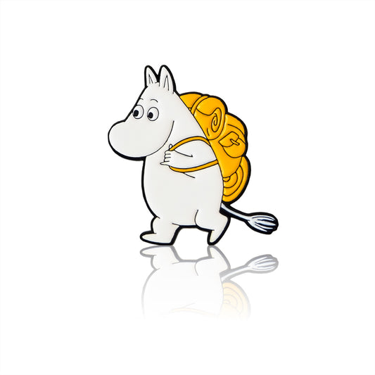Moomin Enamel Pin Badge - Moomintroll with Backpack, Yellow