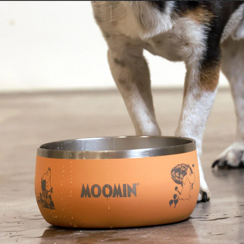 Moomin Lunar Pet Bowl Peach