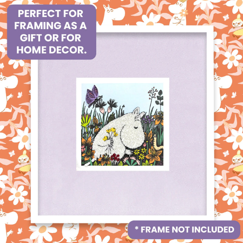 Moomin Quilling Card - Picking Flowers