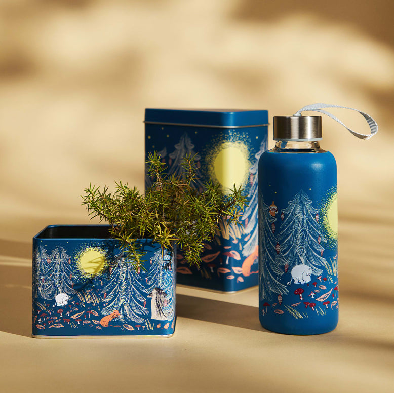 Moomin Primeval Forest Coffee Tin (Blue)