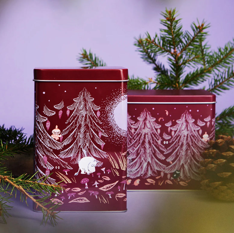 Moomin Primeval Forest Coffee Tin (Red)