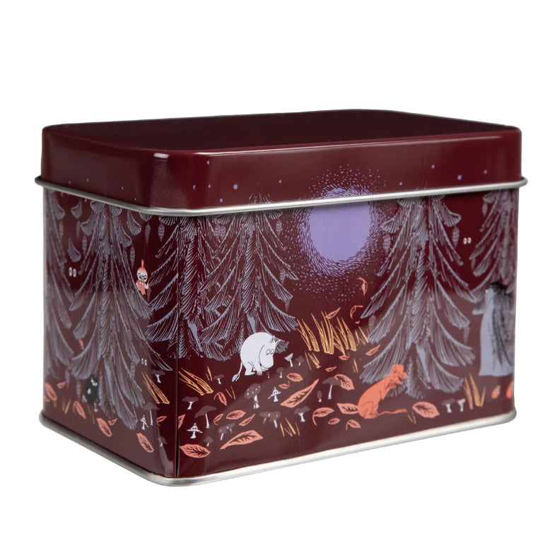 Moomin Primeval Forest Tea Tin (Red)