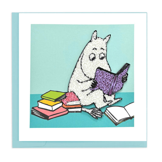 Moomin Quilling Card - Reading