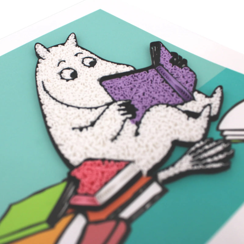 Moomin Quilling Card - Reading