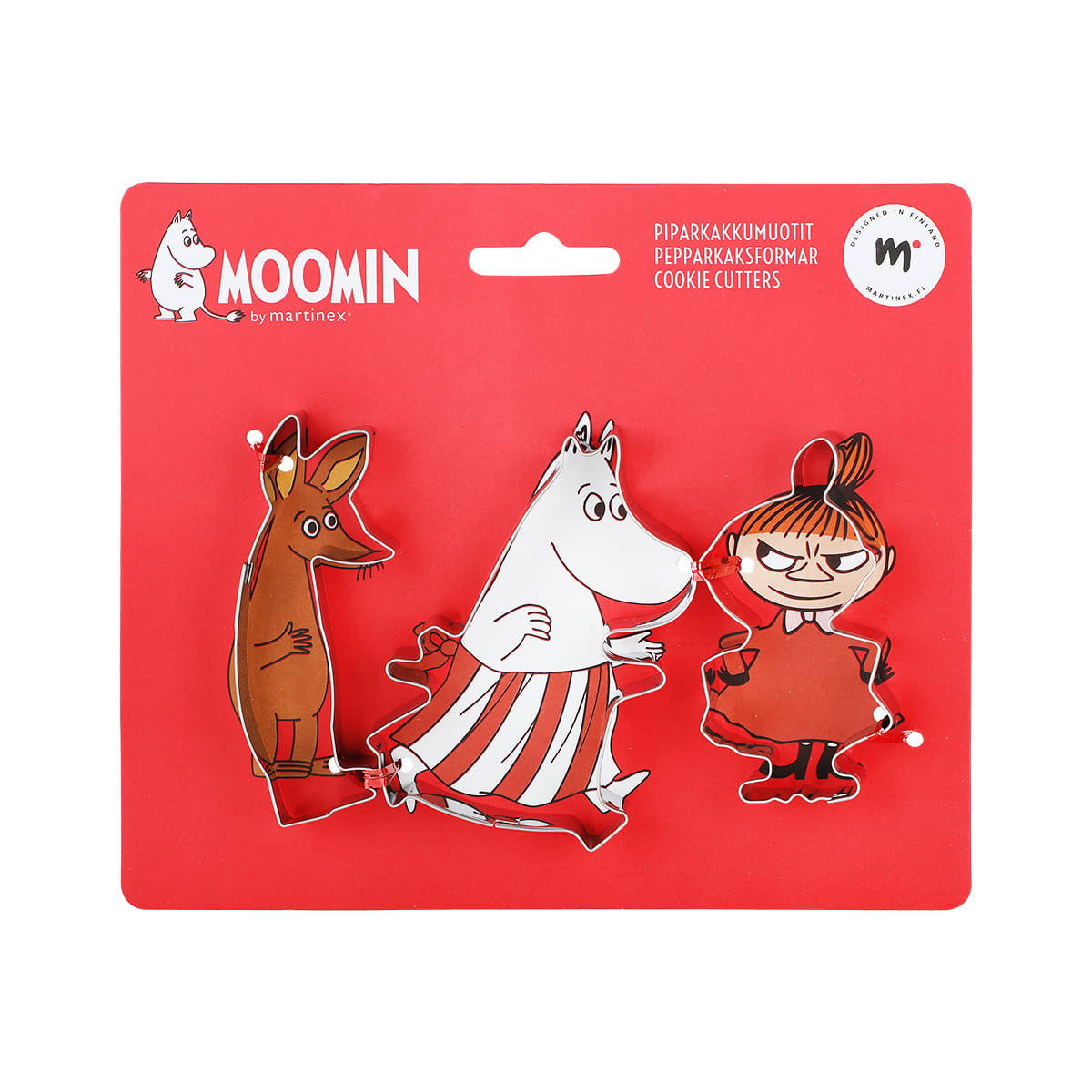 Moomin Cookie Cutter Set - Little My, Moominmamma and Sniff