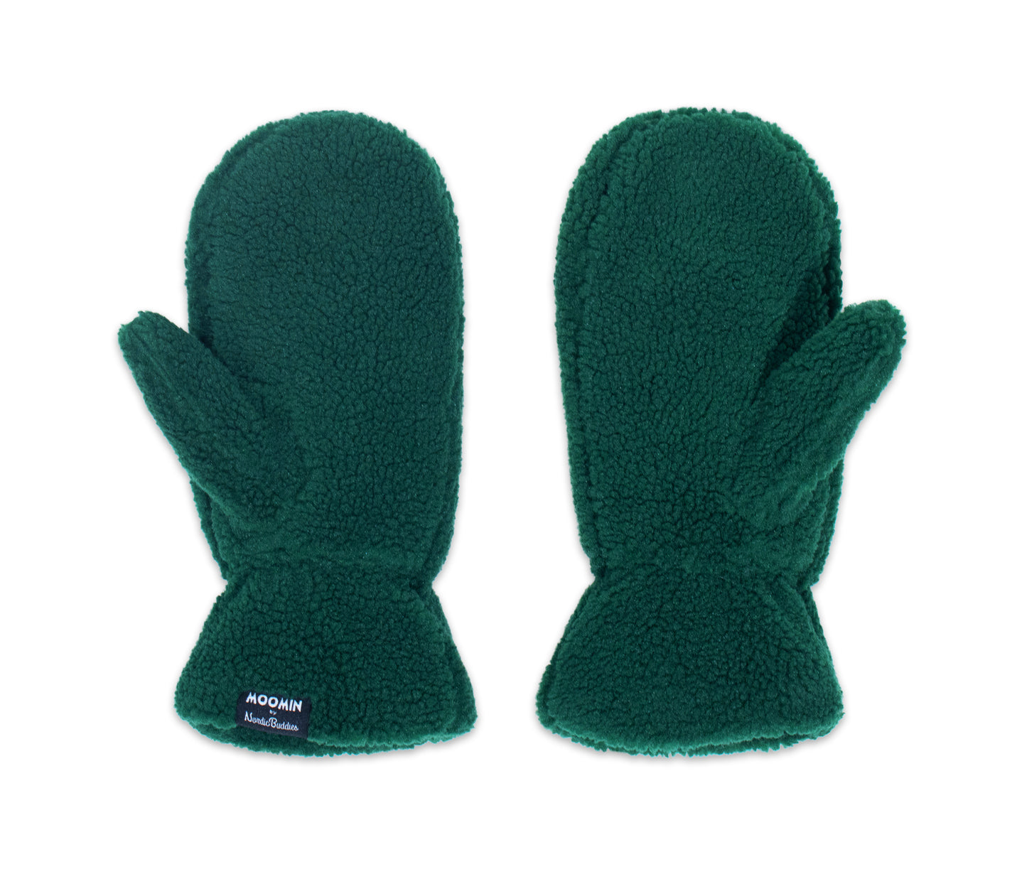 Moomin Fluffy Adult Mittens - Snufkin Green