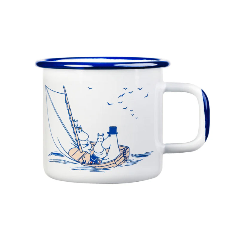 Moomin Enamel Mug - Sailors (3.7dl)