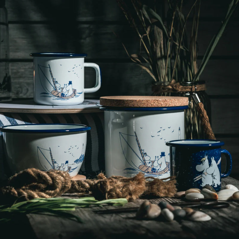Moomin Enamel Mug - Sailors (3.7dl)