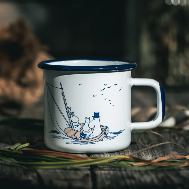 Moomin Enamel Mug - Sailors (3.7dl)