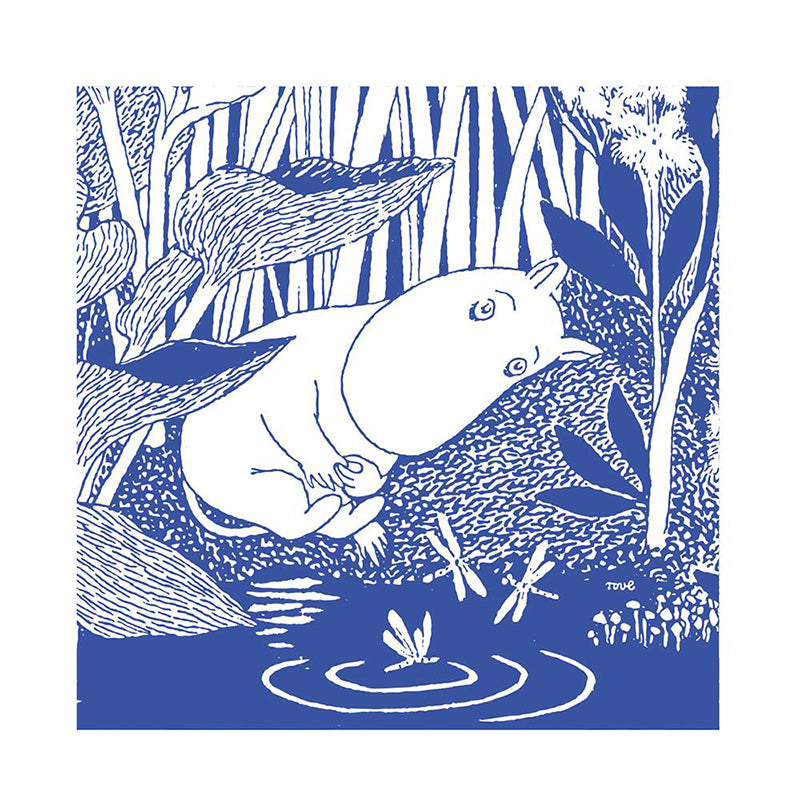 Moomin Paper Napkins - Sleeping Moomin, Blue