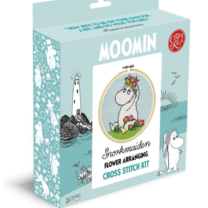 Moomin Cross Stitch Kit - Snorkmaiden With A Flower Crown