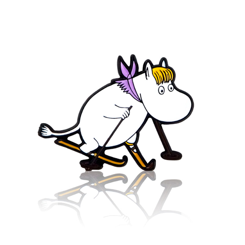 Moomin Enamel Pin Badge - Snorkmaiden Skiing