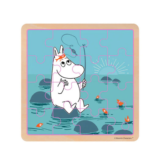 Wooden Square Puzzle - Fishing