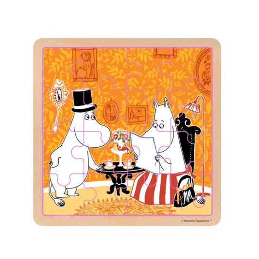 Wooden Square Puzzle -Tea Time