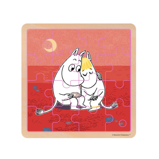 Wooden Square Puzzle - Love