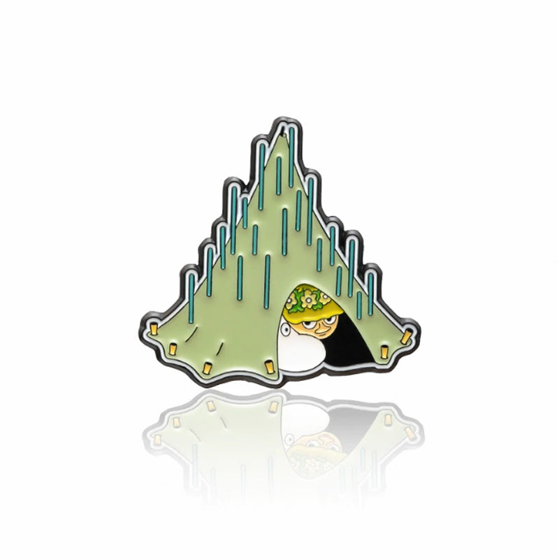 Moomin Enamel Pin Badge - Rainy Camping