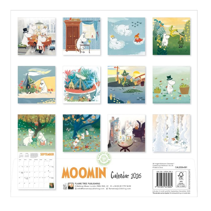 Moomin Wall Calendar 2026