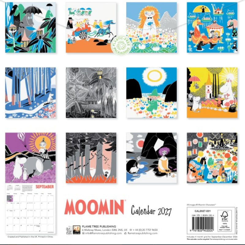 Moomin Wall Calendar 2027