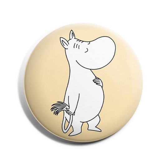 Moomin Badge - Moomintroll, Cream