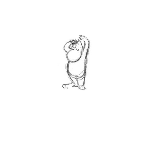 Moomin Greeting Card - Stretch, Sketch