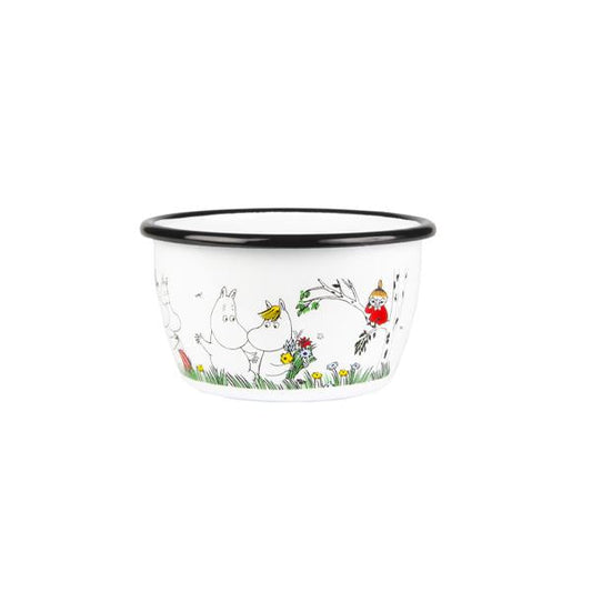 Moomin Enamel Bowl - Happy Family (0.3l)