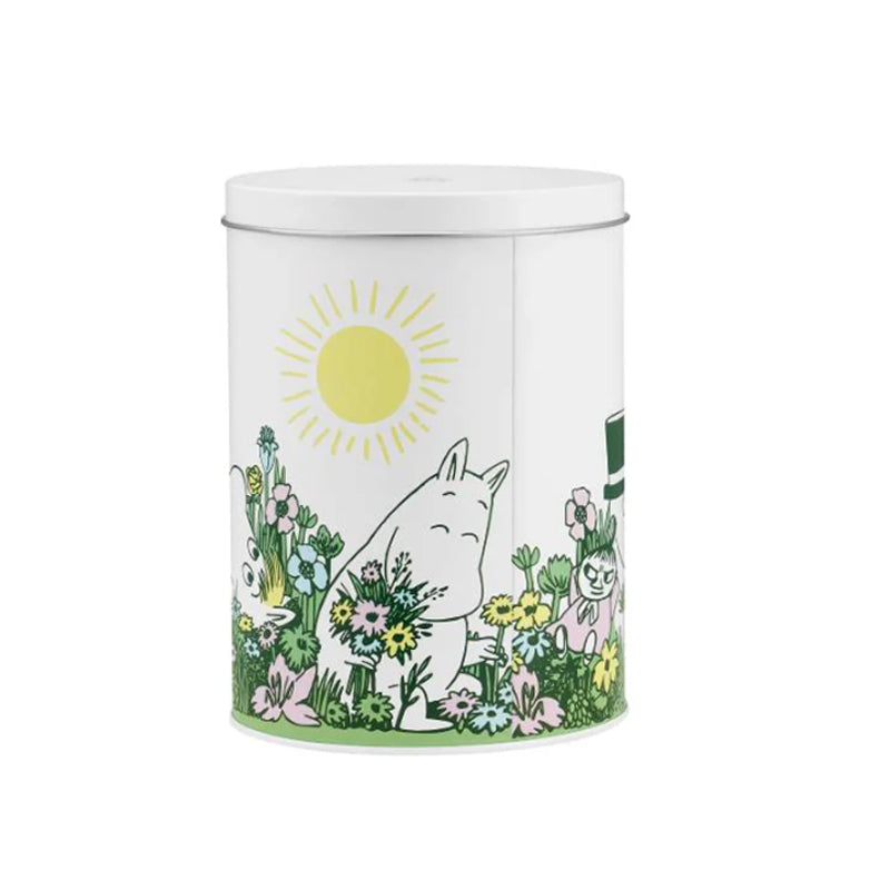 Moomin Garden Tin Round (Large)