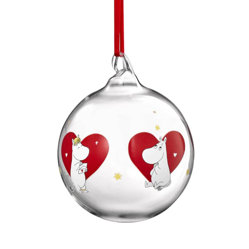 Moomin Christmas Bauble - Heart (9cm)