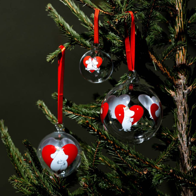 Moomin Christmas Bauble - Heart (9cm)