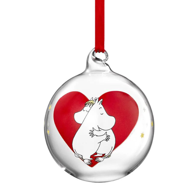 Moomin Christmas Bauble - Heart (7cm)